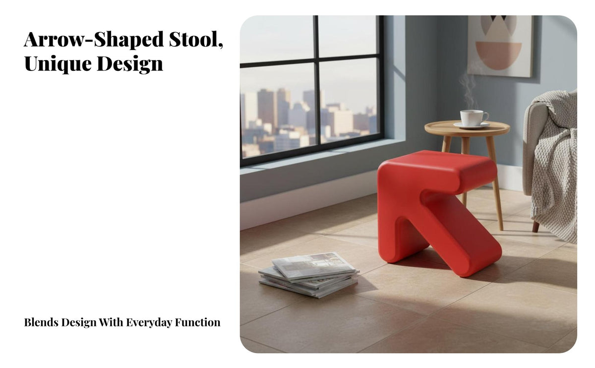 Creative Design Nordic Design Low Stool Easy to Clean Plastic Shoe Changing Stool Compact Plastic Shoe Bench Multi-Functional for Children, Families, Homeowners, Entryway, Hallway, Kid's Room, Bedroom