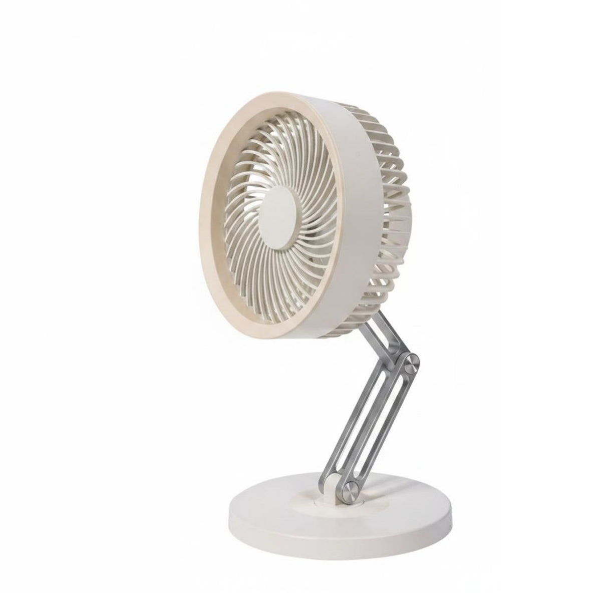 Brushless Engine Rechargeable Desk Fan Portable Desk Fan with Metal Stand Foldable Cooling Device Quiet for Students, Office Workers, Dorm Room