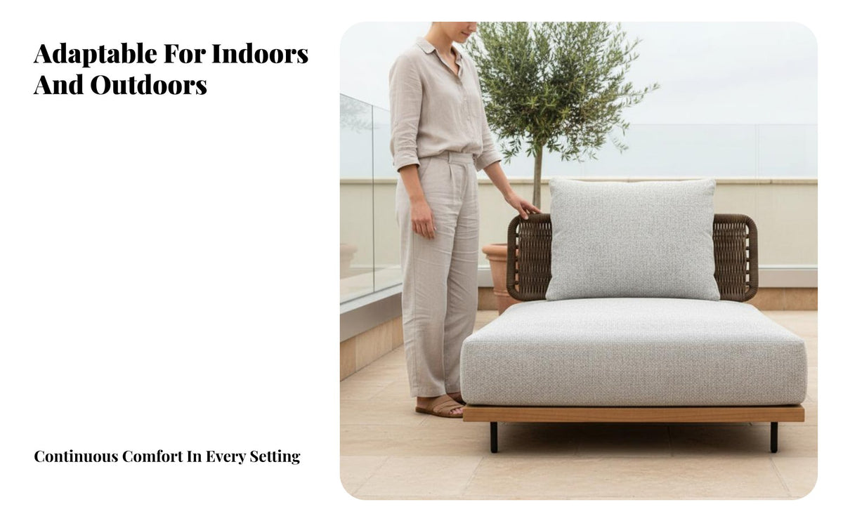 Weather-Resistant Woven Lounge Set with Table Modern design Rope-supported Seating Water Outdoor Furniture long-lasting Frame for Guesthouse Owners, Apartment Dwellers, Patio, Balcony, Garden, supportyard