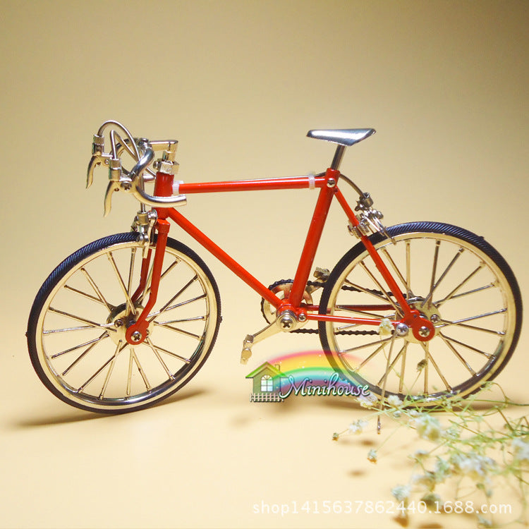 1:10 Dollhouse Miniature Bicycle Model for Simulation Life Scenes