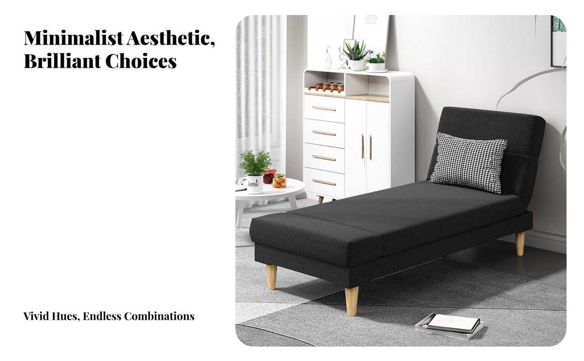 Space-Saving Fold-extendable Ottoman Bed Foldable Sleeper Sofa Multi-Functional Design transformable Furniture Sturdy Frame for Apartment Dwellers, Guests, Students, Small Spaces, Living Room, Bedroom, RV