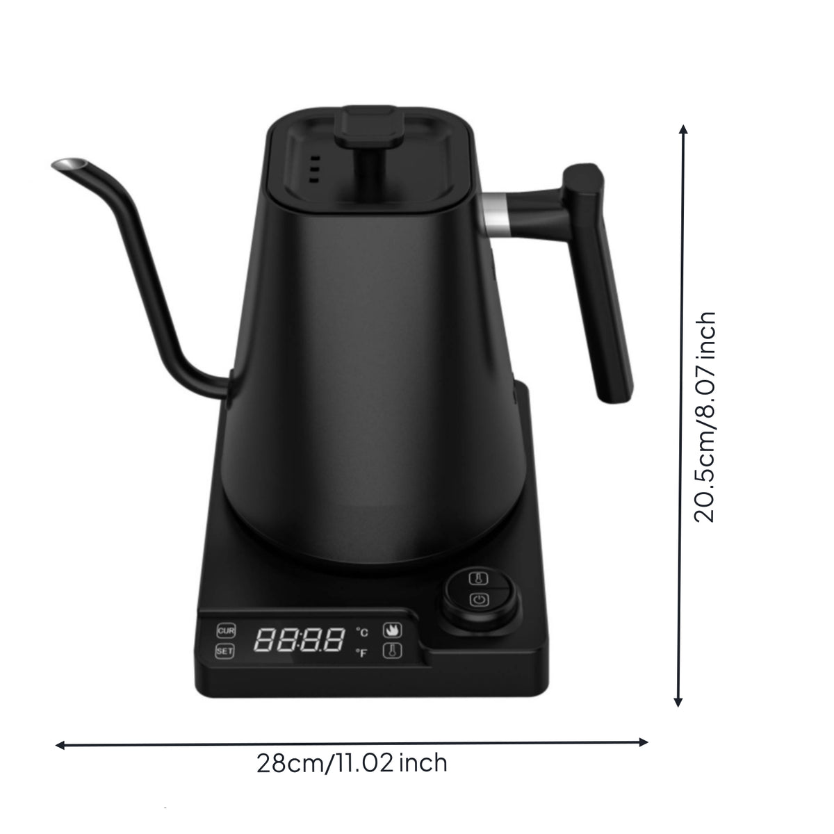 Electric Gooseneck Kettle Temperature-Control Smart Electric Kettle Appliance Keep-Warm Auto Shut-off for Coffee Lovers, Kitchen