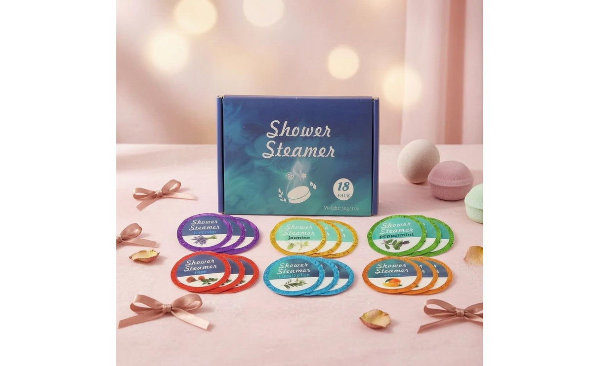 13 Pieces Bath Fizzer Gift Set Skin Moisturizing Scented Bath Fizzies Kit With Soap Blossom for Women, Kids