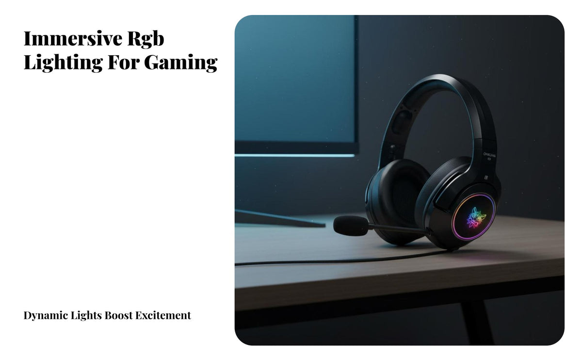 Cat Ear Gaming Headset Built-in Control Gaming Headphones with Detachable Cat Ears Multi-System Compatibility Wired Headset with Audio Input Device