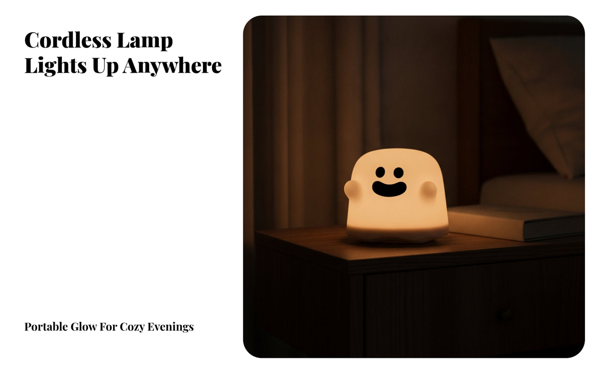 Rechargeable Night Light | Warm 3000K gentle 3000K brightness, Automatic Timer Shutoff, Tabletop Lamp, for Bedside Table