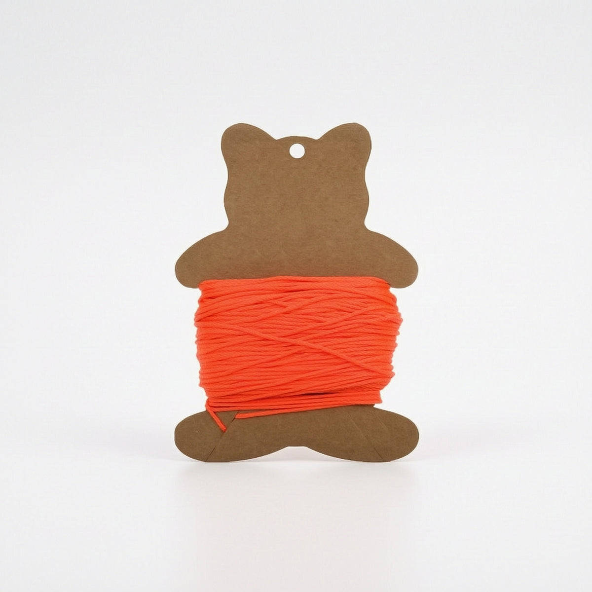 Lightweight Bear-Shaped Winding Card Flat Cardboard Winding Card Compact Line Spool Slimline for Anglers