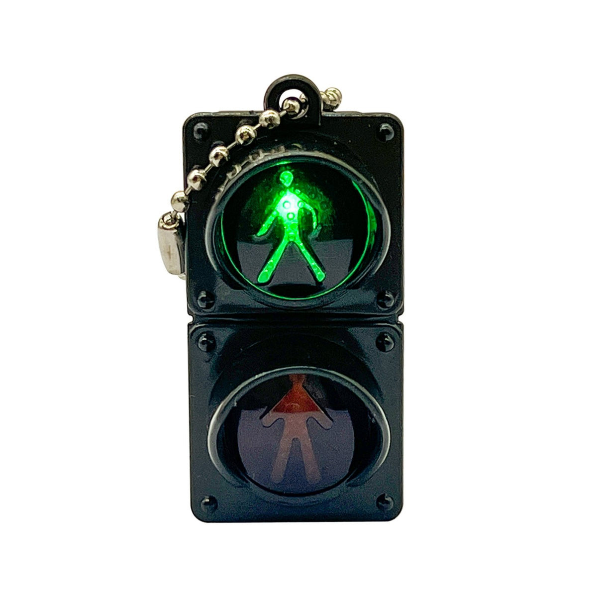Bead Chain LED Traffic Light Keychain Novelty Design Traffic Light Keychain Compact Size Fashion Accessory Lightweight for Keys