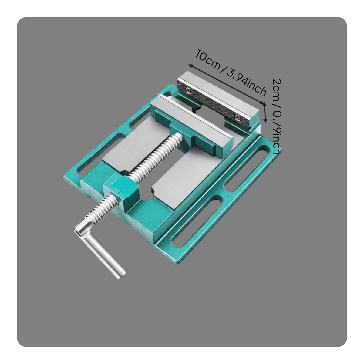 Precision Flat Jaw Vise Heavy-Duty Miniature Bench Vise Stable Clamping Workshop Tool for Workbench