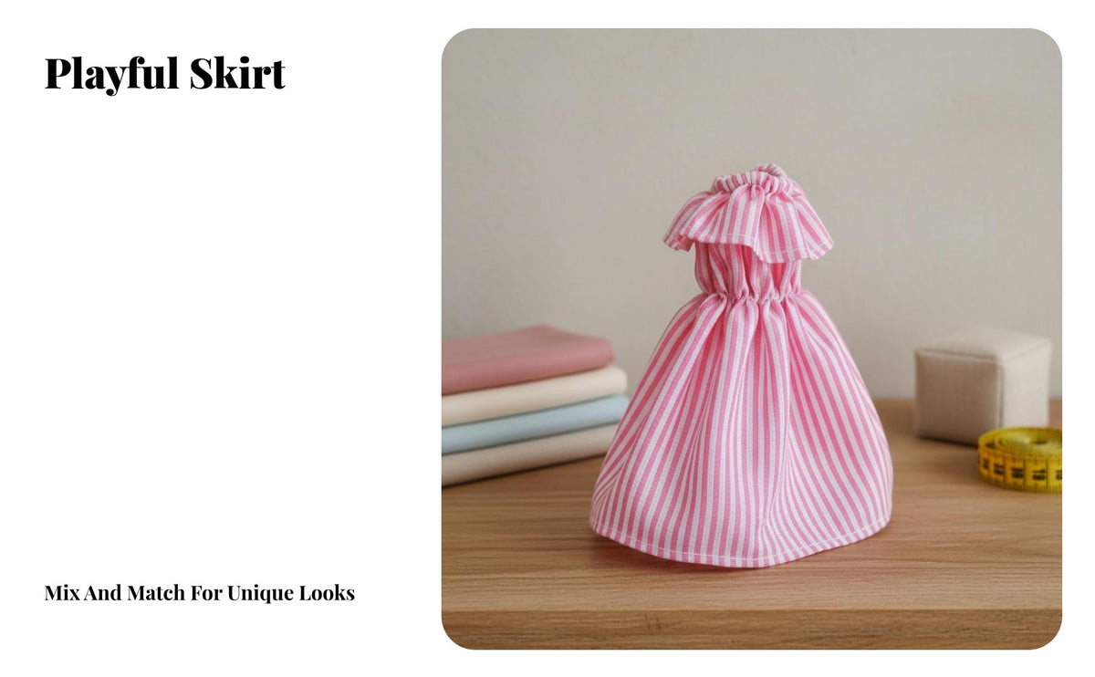 30cm Doll Clothes Versatile Doll Mini Dress Stylish Look 1/6 BJD Clothes for Kids