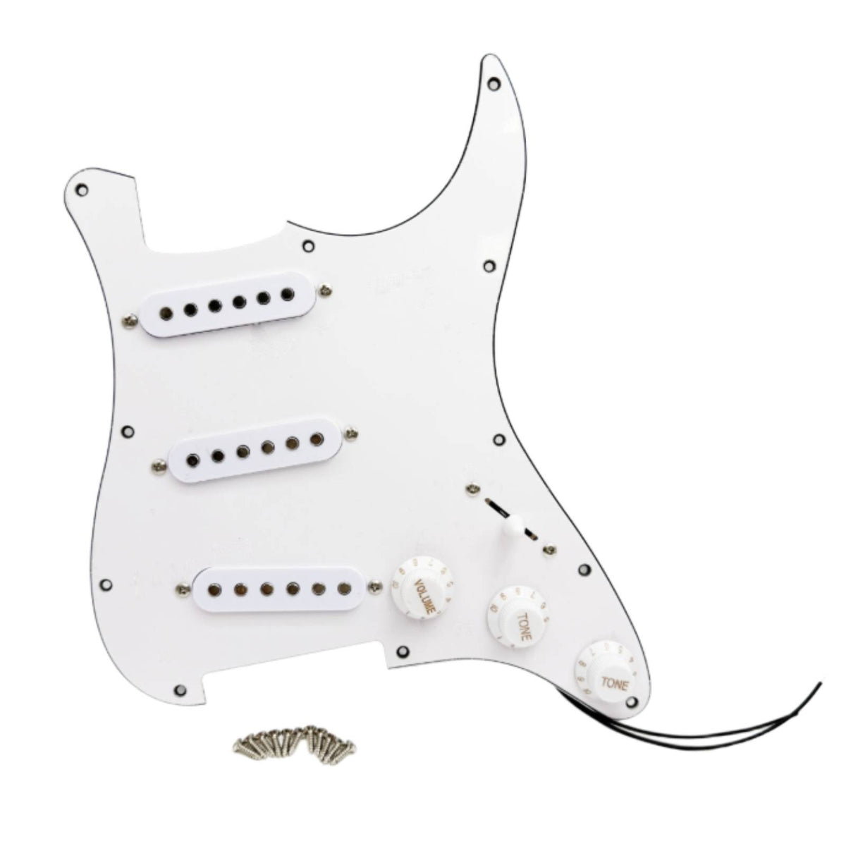 Prewired Pickguard Single Coil Loaded Pickguard 3 Ply for Guitarists