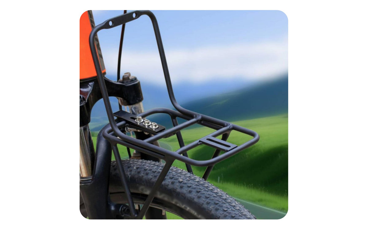 Mountain Bike Front Carrier Aluminum Alloy Cycle Front Fork Rack Easy Installation for Commuters