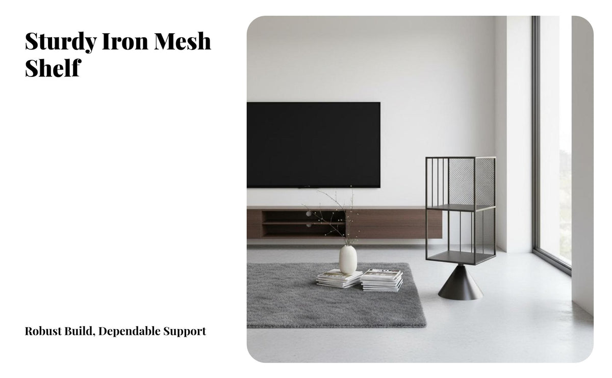 Freestanding 5-Tier Ladder storage-areasaving shelf single-tier adaptable Storage Furniture rugged industrial design for Book Lovers, Apartment Dwellers, Living Room, Bedroom, Home Office, Hallway