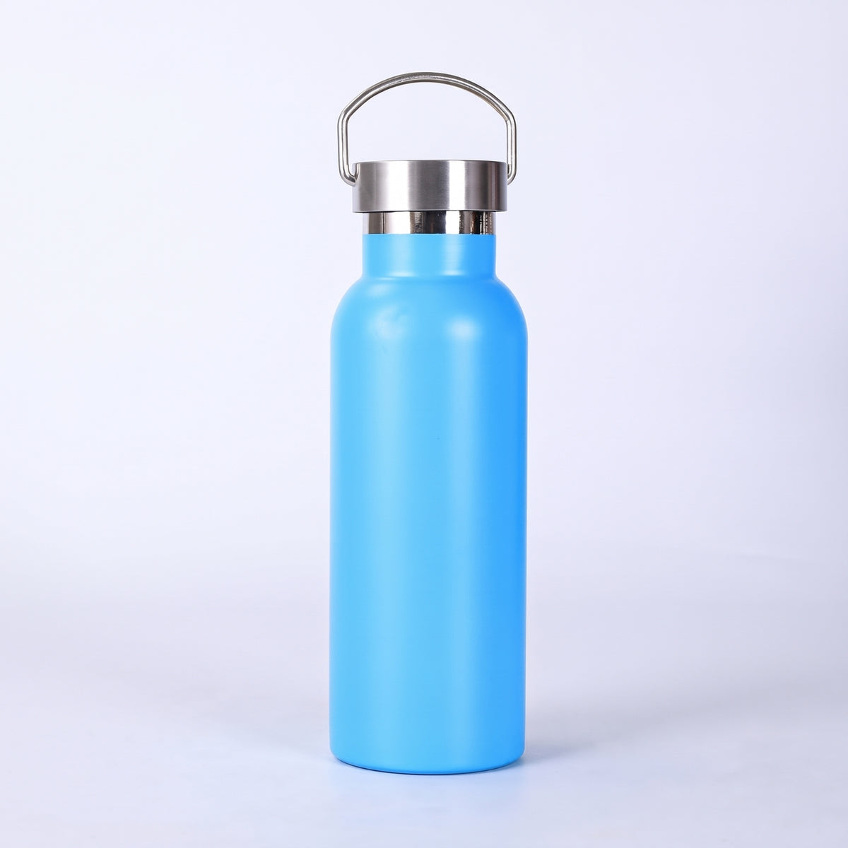 Brushed Metal Finish Vacuum Insulated Bottle Double Wall Insulation Drinkware for Outdoor