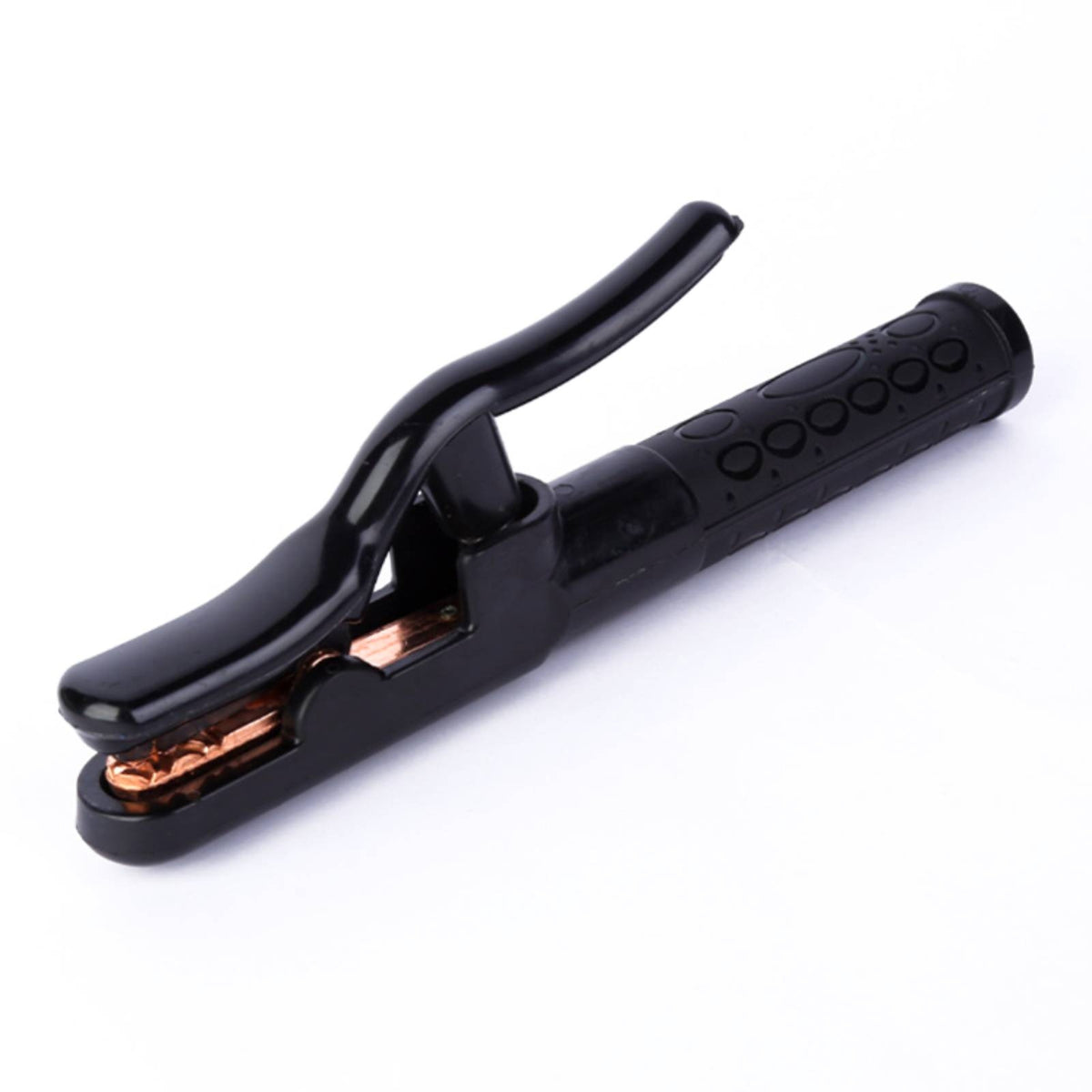 Insulated Handle Electric Soldering Clamp Anti-Slip Grip Stick Soldering Stinger Heat-Dissipating Copper Electrode Clamp High Current