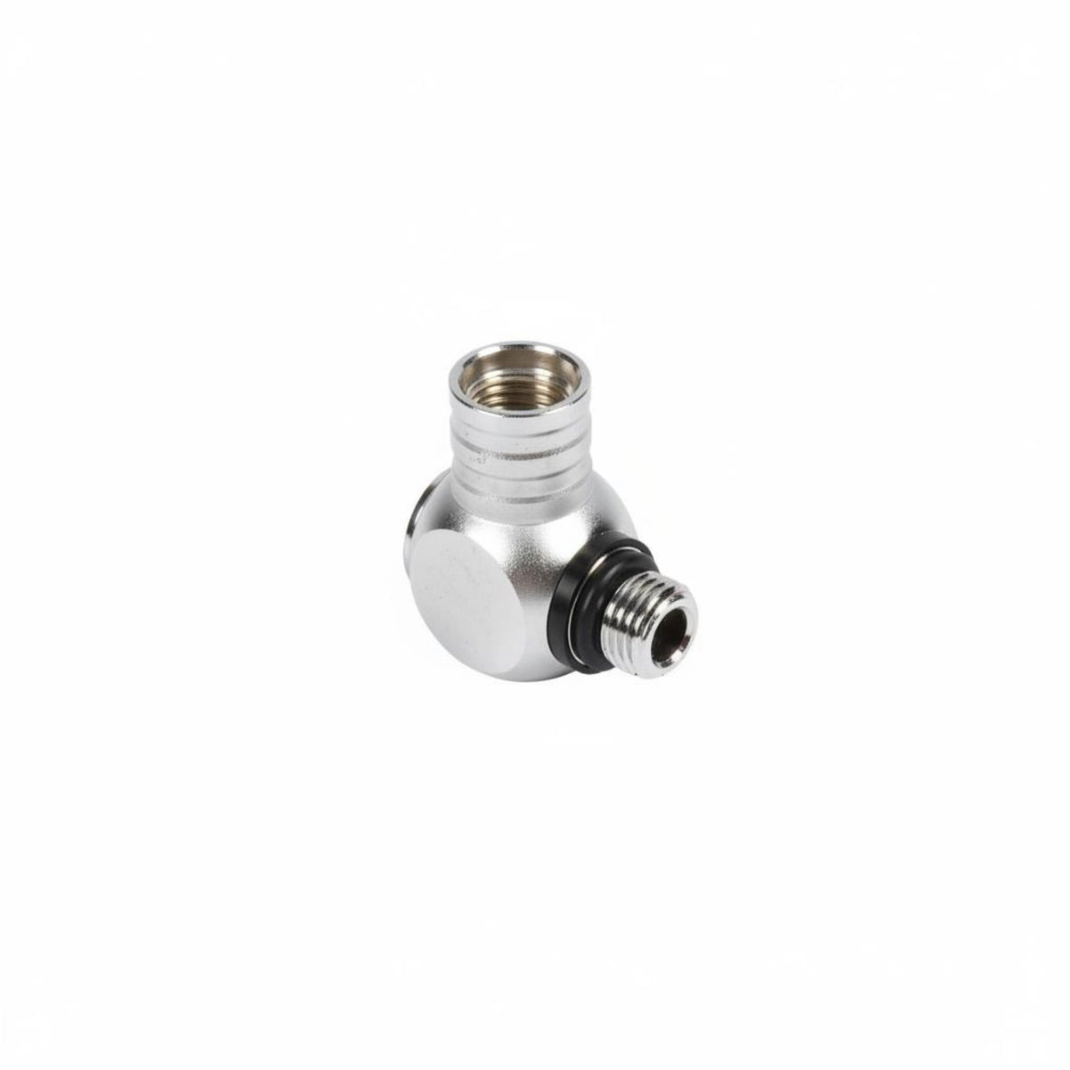 Sturdy Metal Construction 360 Degree Swivel Connector Chrome Plated Diving Swivel Adapter