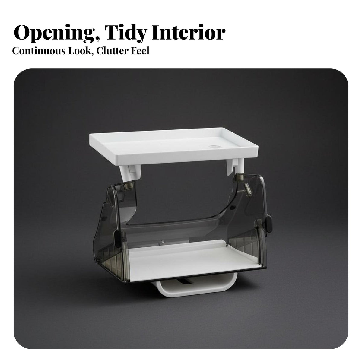 Custom Fit Under-Screen Storage Box Keeps Things Organized Behind-Screen Storage Box Easy Installation Car Interior Organizer Hidable Design for Electric Vehicle Owners, Model Y Vehicle Drivers, Commuters, Daily Commute, Road Trips, Dashboard