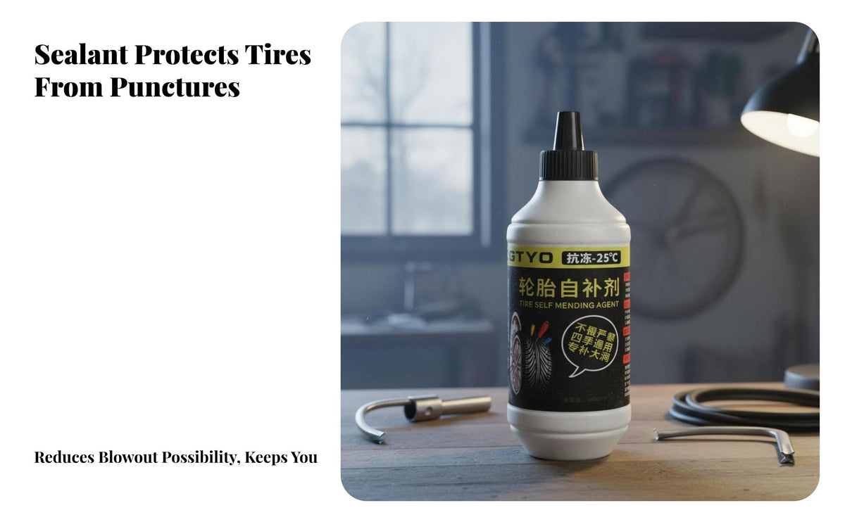 Portable Tire Seal and Lever Kit Easy to Use Cycle Tube Seal Kit Long-Lasting Puncture Fixing Set Wide Application for Mountain Bikers, Bike Commuters, Motorcyclists, Emergency Situations, On the Road, Trail Riding, Outdoor