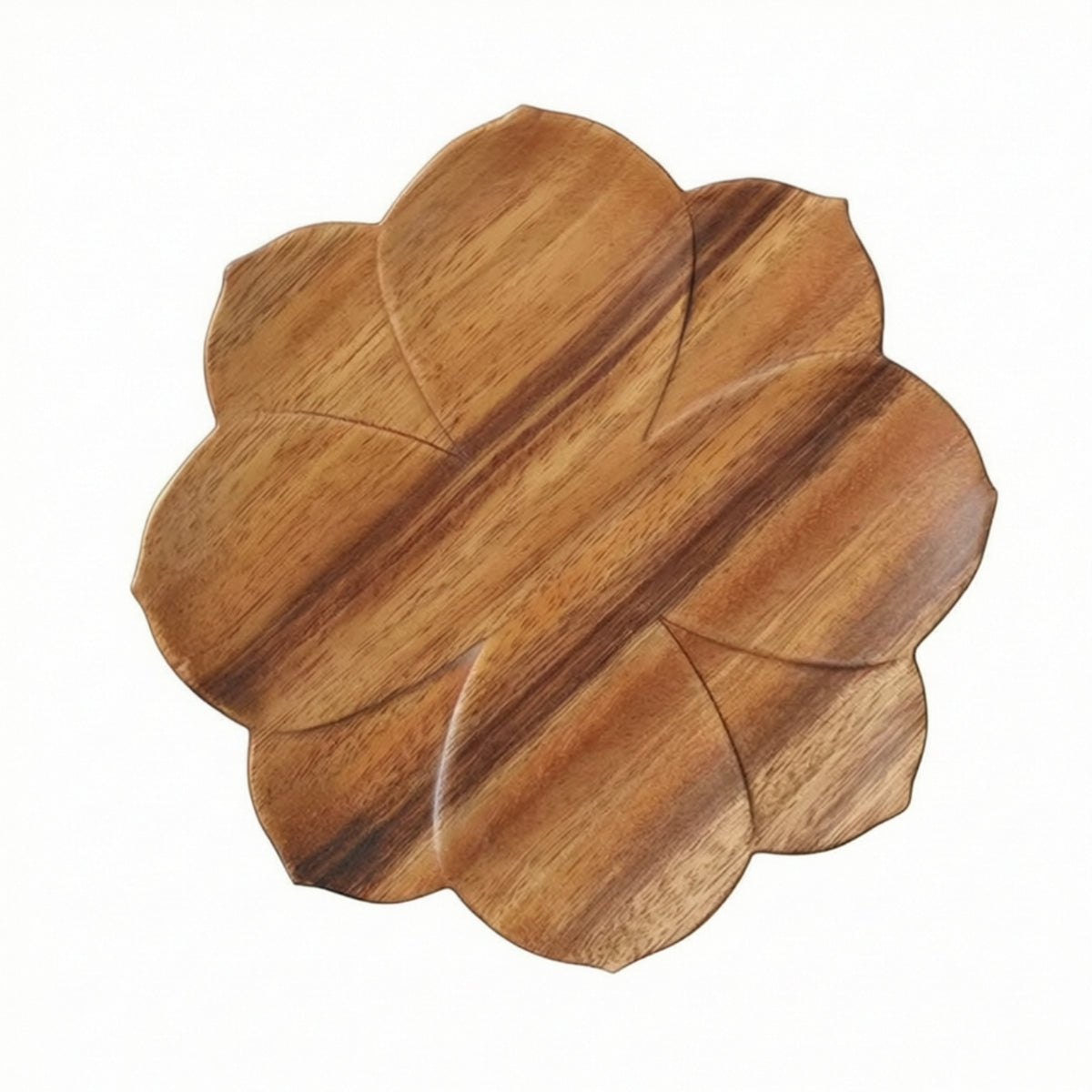 Lotus Flower Tray Wooden Lotus Tray Carved for Tea Service