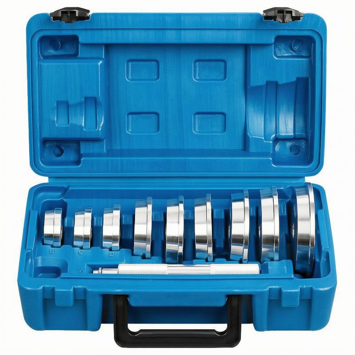 10 Pieces Bearing Press Set Molded Storage Slots Press Bushing Set Heavyworkshop Tools Tools