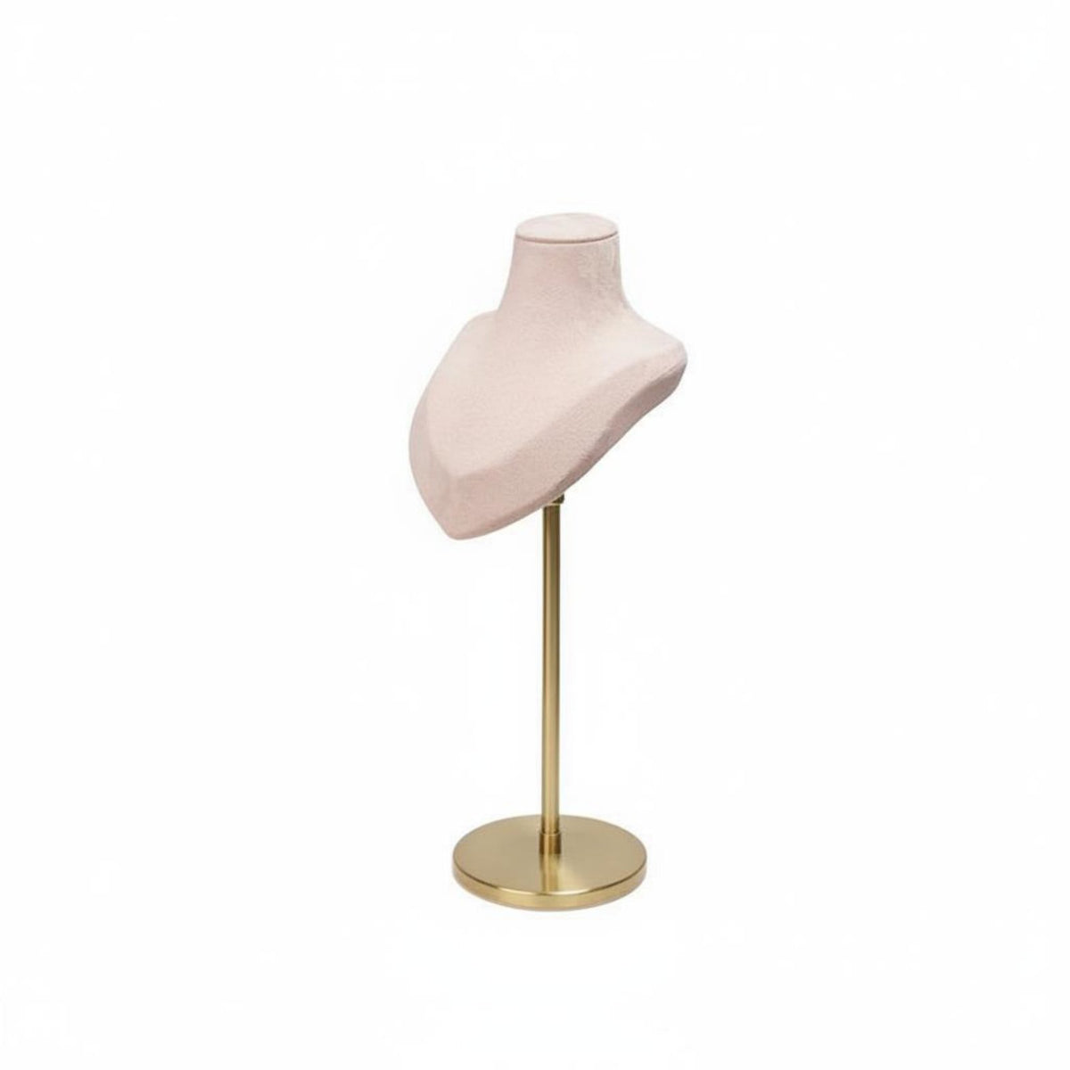 Necklace Display Mannequin Elegant Design Necklace Bust Stand Stable Metal Base Jewelry Bust Display for Shop Window, Commerce Show