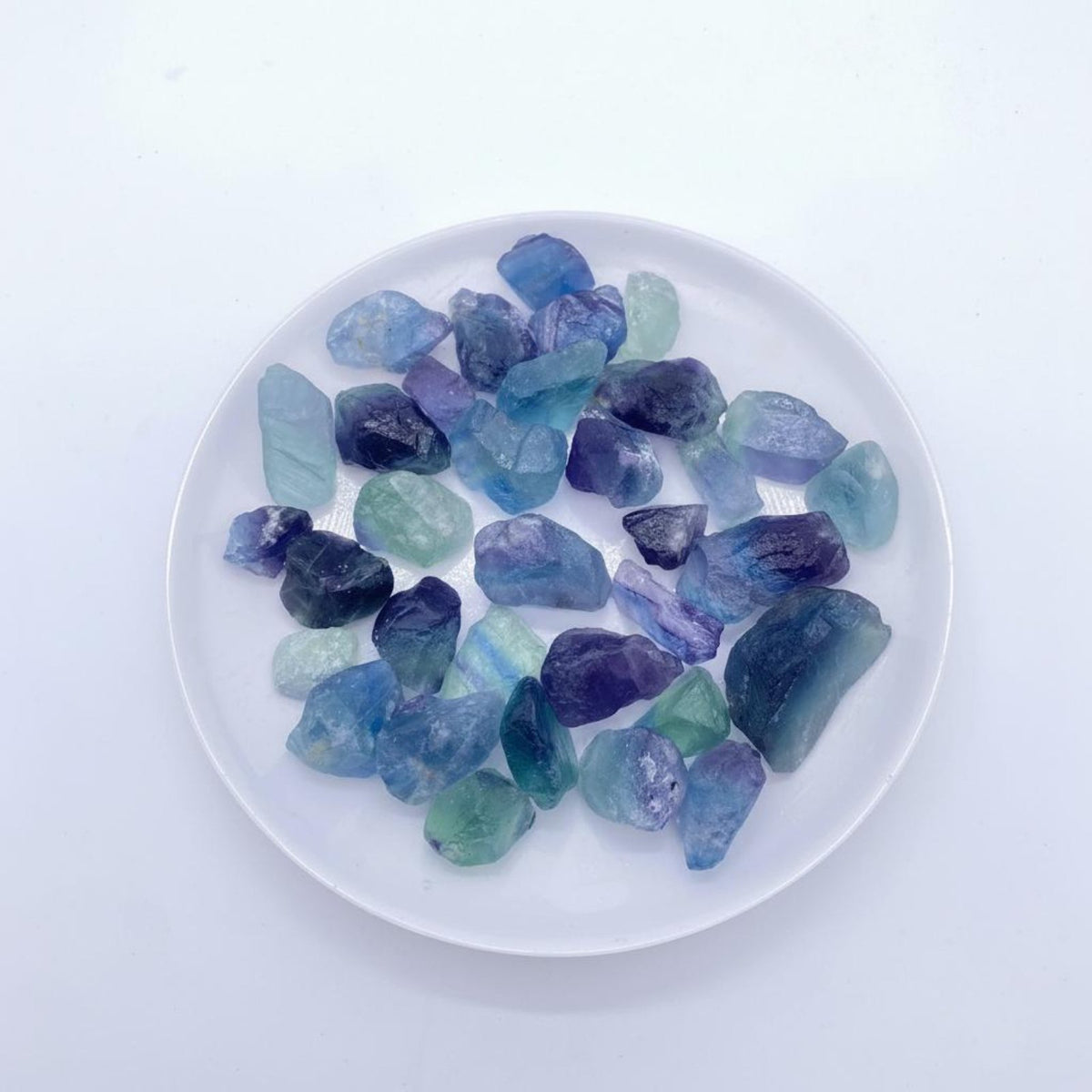 Natural Fluorite Raw Stones for Aquatic and Greenery Decor