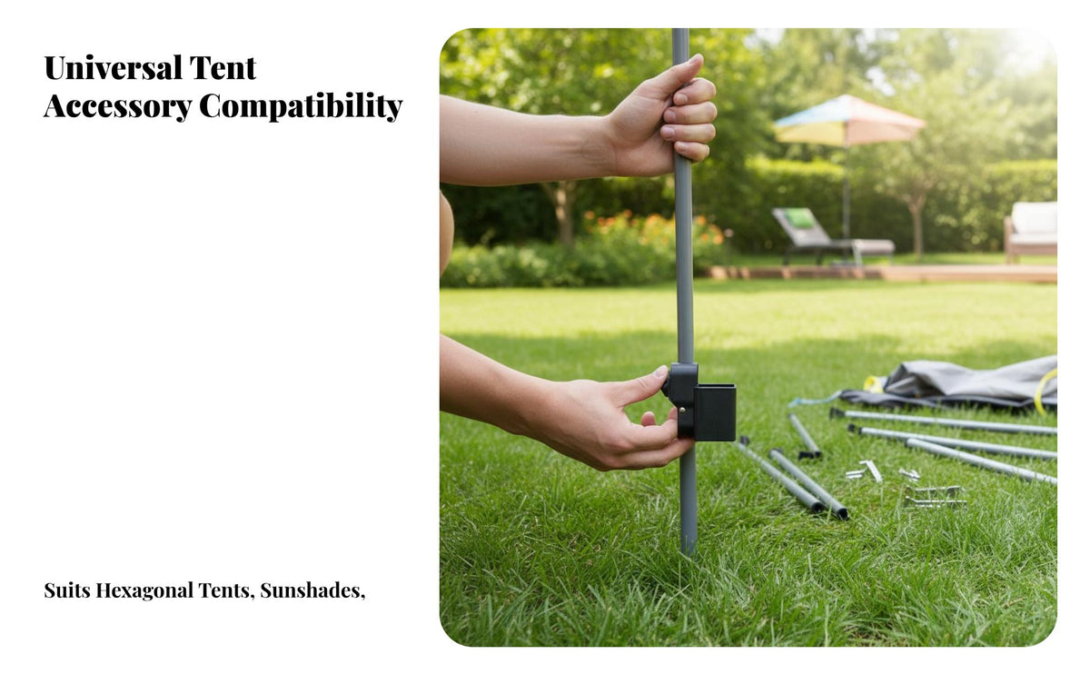 Push-Button Release Instant-Setup Gazebo Connector Easy Installation Instant-Setup Tent Joint Various Types Available Canopy Frame Component for Street Vendors, DIY Repairers, Campers, Night Market, Camping, Campsite, Garden