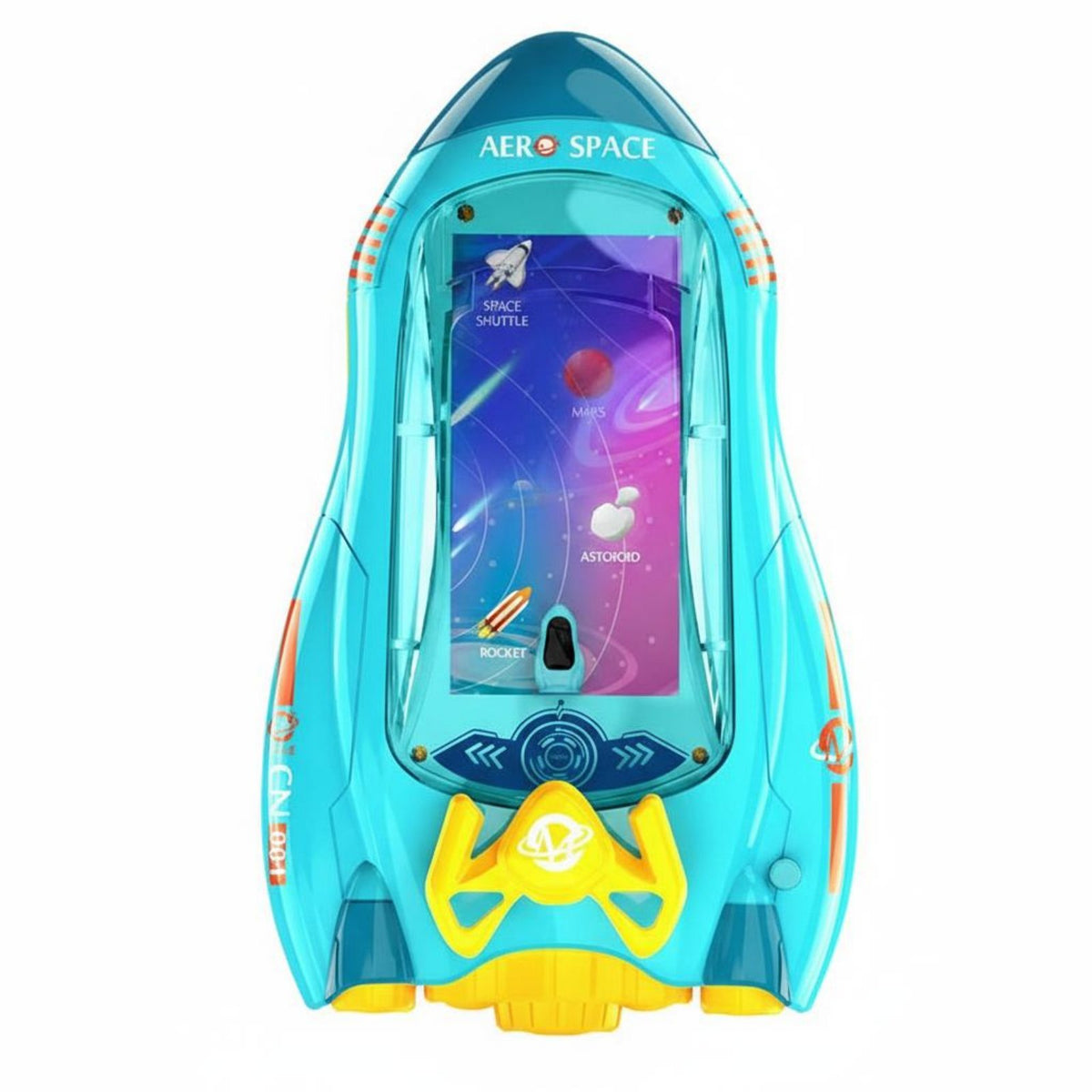 Light and Sound Effects Kids Simulation Racing Game Improves Reaction Skills Portable Car Adventure Game Eye-Caring Screen Space Adventure Steering Wheel Toy for Girls