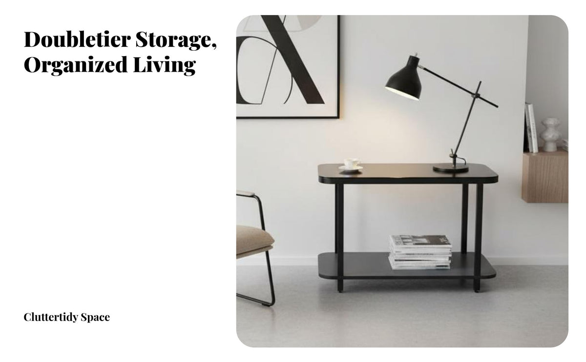 C-Shaped Rolling Table Modern Design Household Furniture With casters Sofa Tray for Apartment Residents, householders, Living Room, Small areas, Bedroom