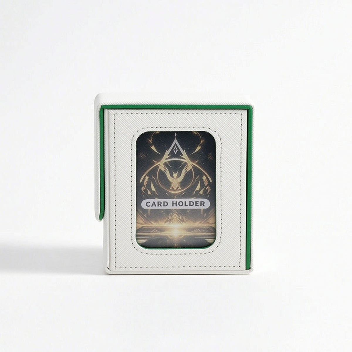 Soft Trading Card Box with Window Compact Card Storage Box with Closure Sturdy Organized for Gamers, Desk Display