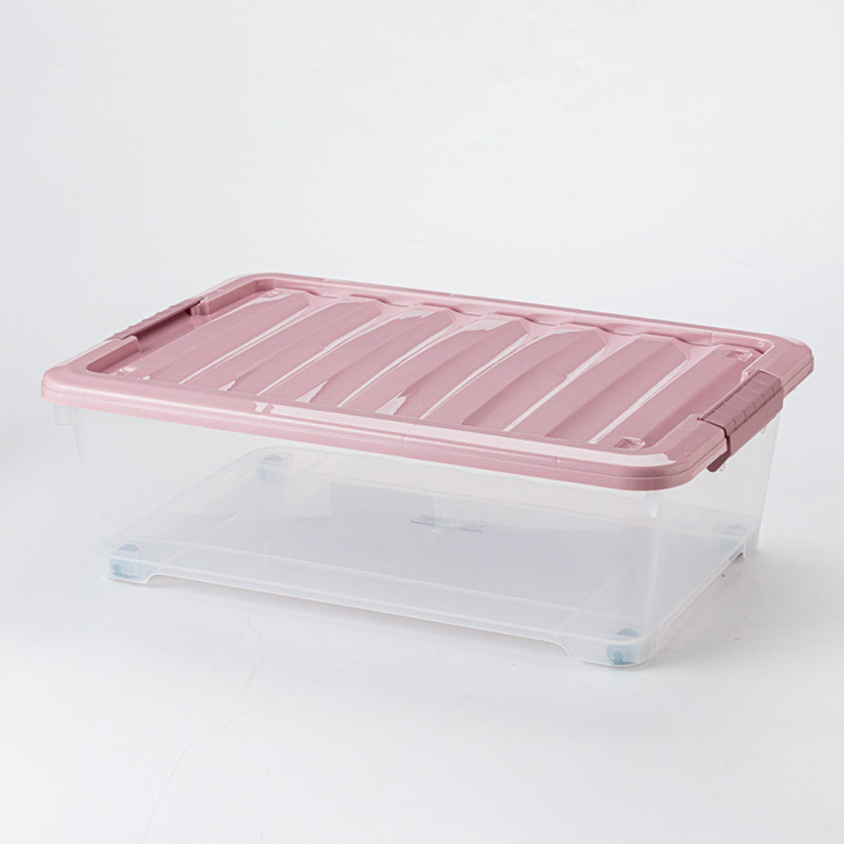 Wheeled Flat Storage container Lidded and particleresistant Underbed Box slim design