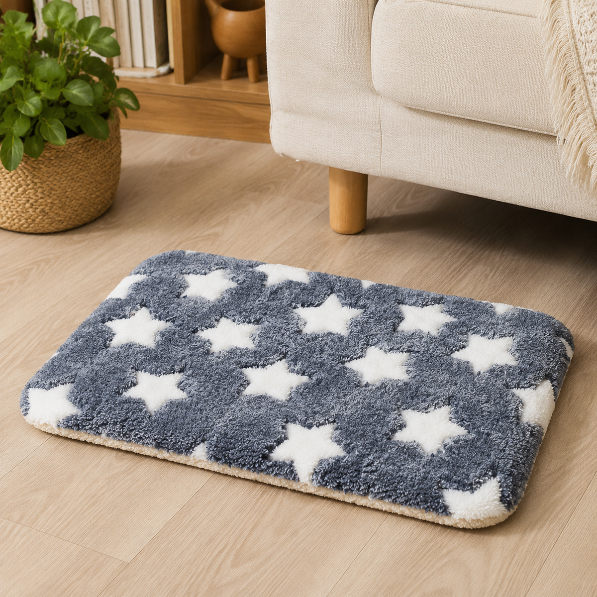 Thickened Pet Mat Dog Bed, Washable Polyester Dog Mat, Autumn/Winter Dog Bed for New Puppy, Heavy Duty Dog Bed
