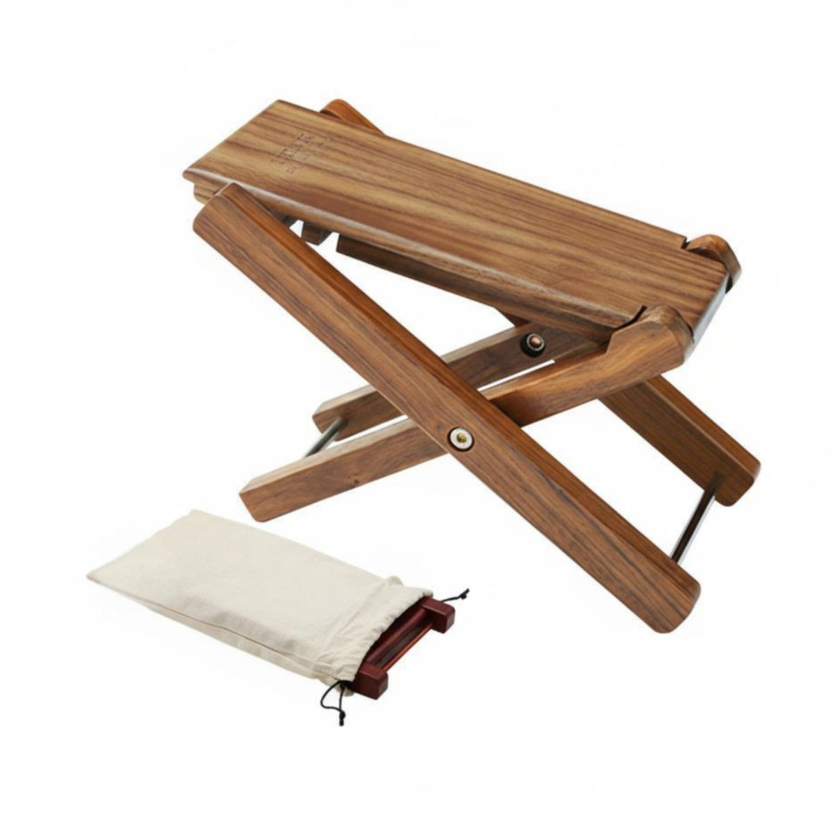 Classical Guitar Foot Stand Wooden Guitar Footstool Anti-Slip Adjustable Instrument Foot Rest for Guitarists