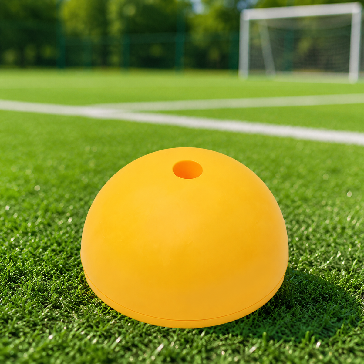 Soccer Training Base, Practice Base, 19.5cm, Yellow, Lightweight, Easy to Carry