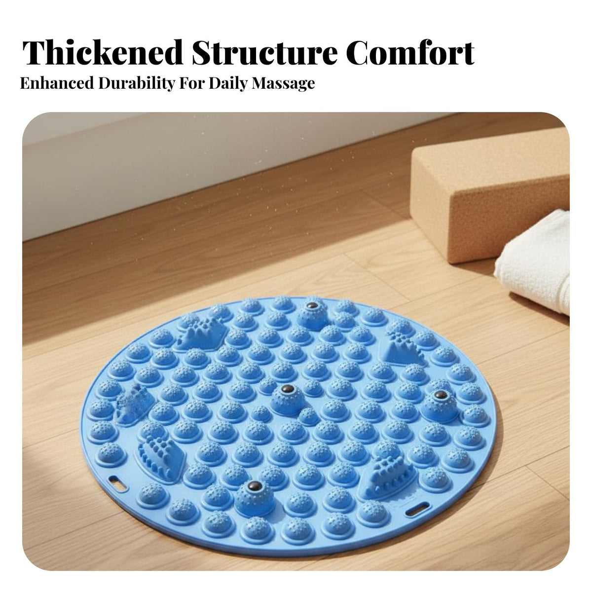 Non-Slip Acupressure Foot Mat Interlocking Design Foot Acupressure Mat for Home, Office
