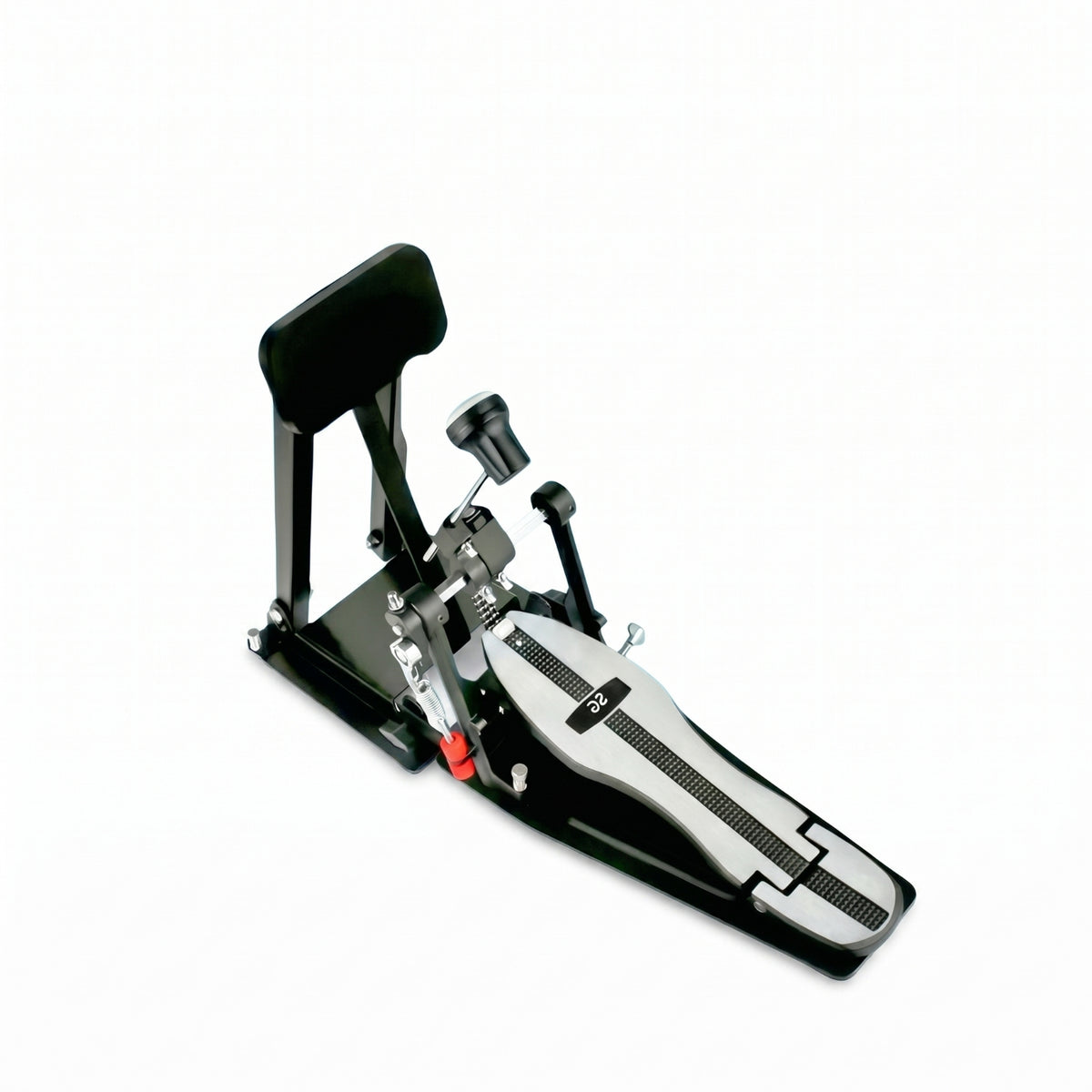 Spring-Loaded Drum Practice Pedal Padded Bass Drum Practice Pedal Metal Rubber Surface