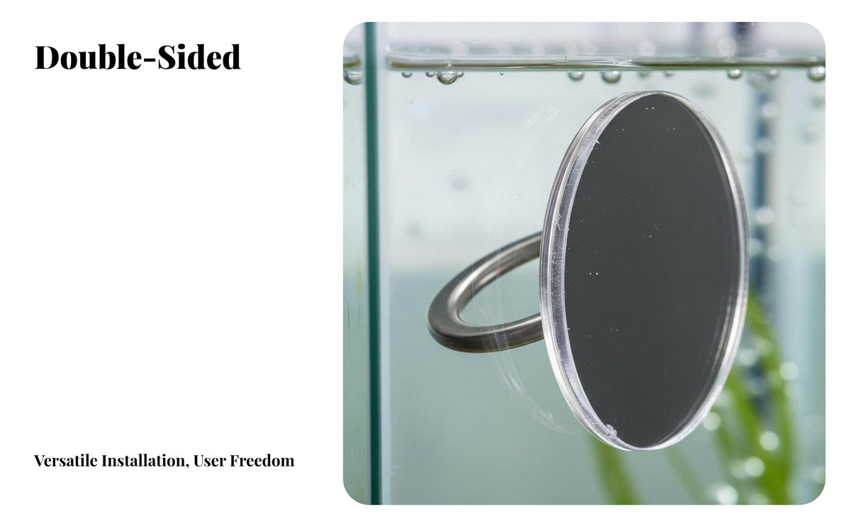 Aquatic Pet Mirror Double Sided Acrylic Safe Material Supports Wellness for Bettas