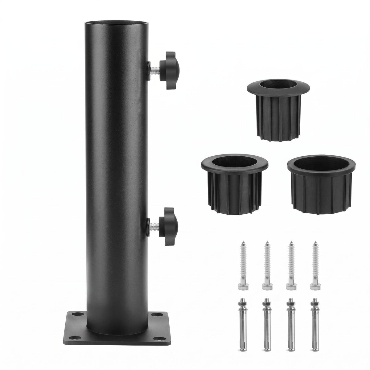 Umbrella Pole Mount Patio Umbrella Holder Inserts Outdoor Accessory for Deck