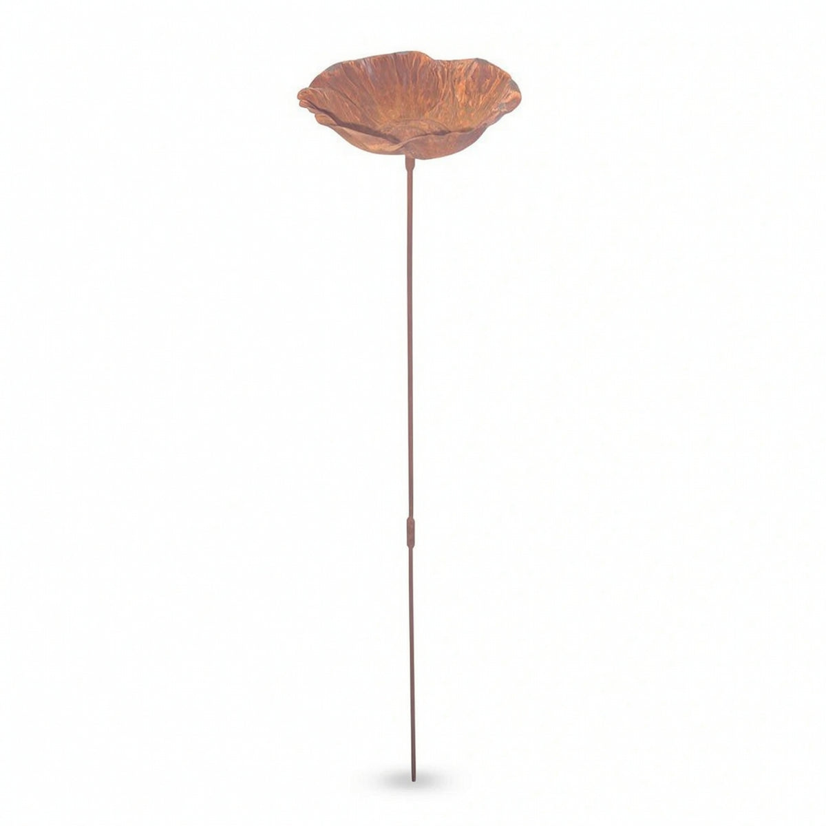 Metal Garden Stake with Bowl Decorative Flower Garden Stake Bird Water Bowl Yard Ornament for Courtyards