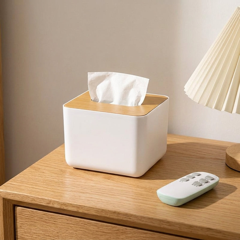 Tissue Box Holder for Home Office and Living Room, Modern Minimalist Style Paper Towel Dispenser, Custom PP Tissue Boxes, Fast 1 Day Delivery