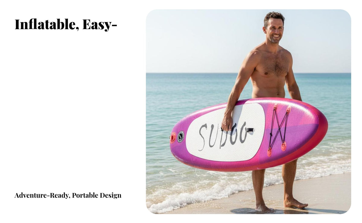 Inflatable Upright Paddleboard Lightweight Inflatable Stand-up Paddleboard Board Portable Paddleboard Non-Slip Deck Stand-Up