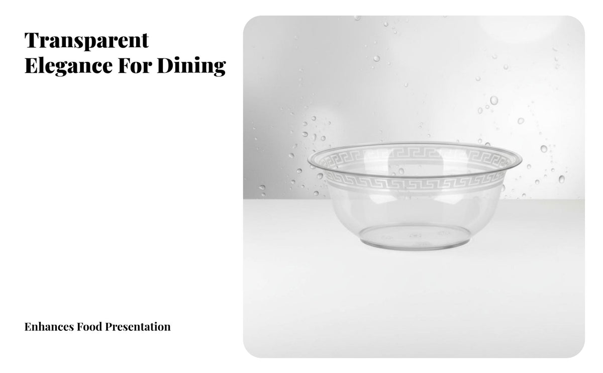 Crystal Clear Bowl, Food Grade, Thickened, For Rice, Hot Pot