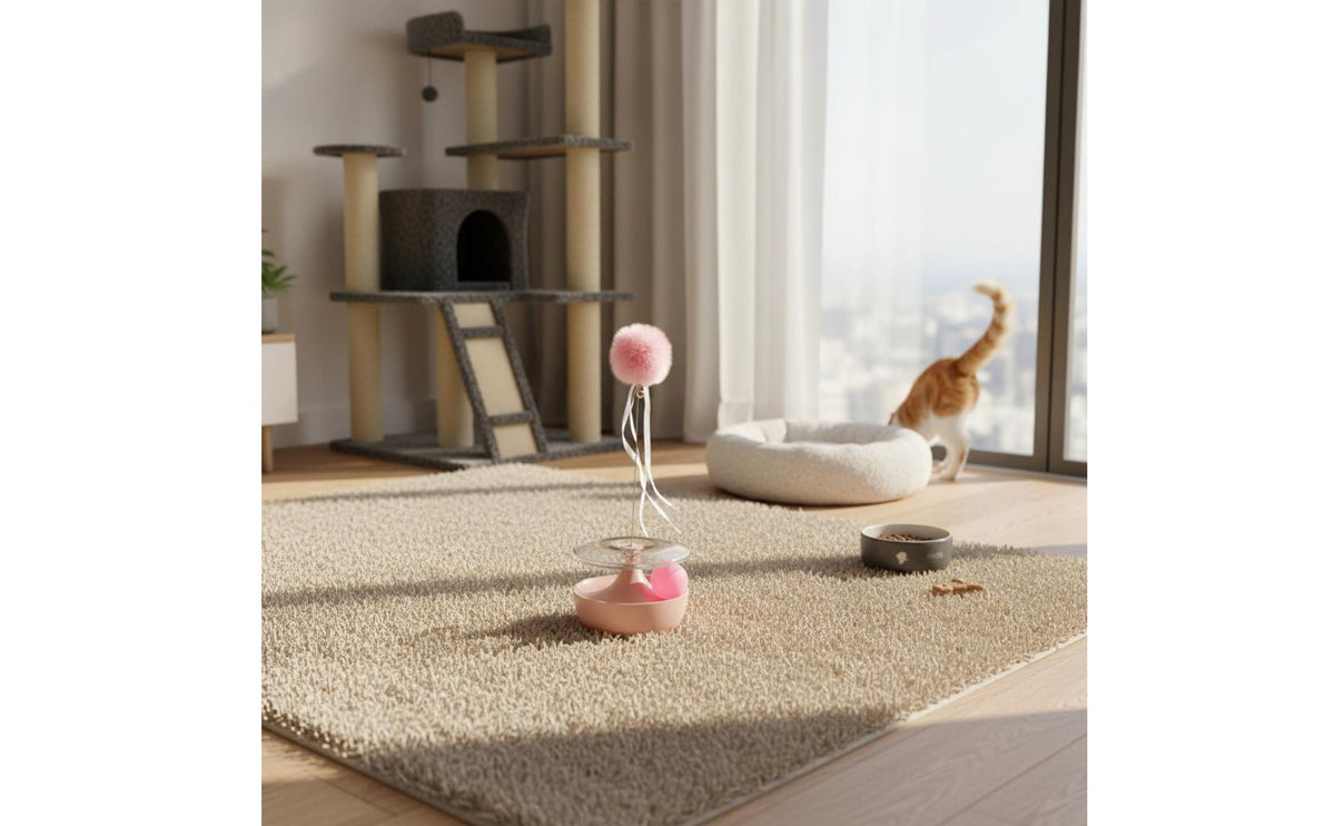 Relieves Boredom Tumbler Feline Toy Sturdy Material Feline Teaser Tumbler Modern Design for Cats, Kittens, Indoor