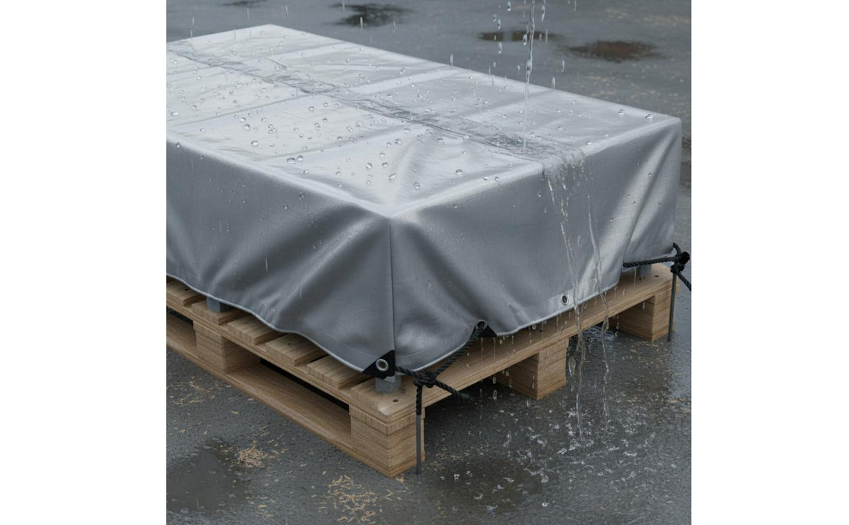 Protection Waterproof Sunshade Cloth Heat-Insulated Heavy-Duty Tarpaulin Tear-Resistant Outdoor Rain Cover Reinforced Edges for Roofing, Patio, Camping