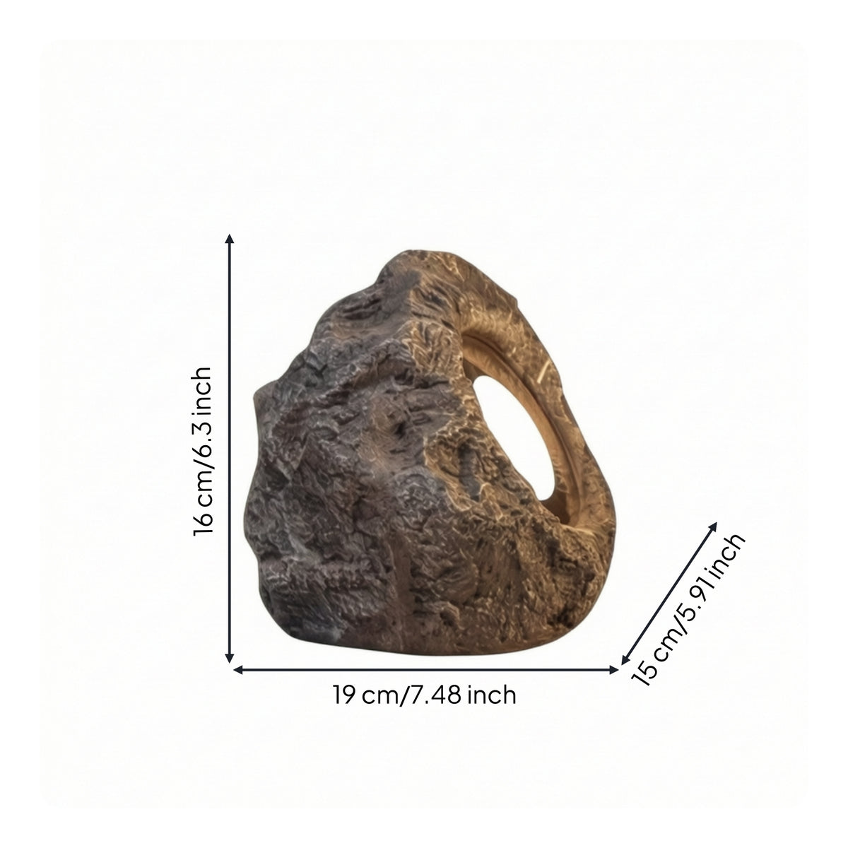 Beam Light with Faux-Rock Body Prewired Rock Light Stone Light Focused Garden Lights Bright for Landscapers, Yard, Lawn