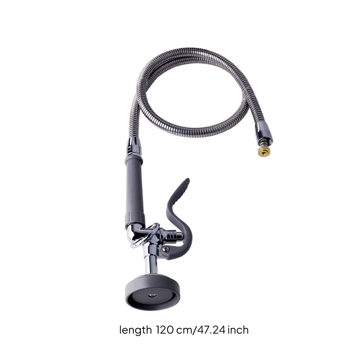 Corrugated Shower Hose Assembly with Spray Head Flexible Replacement Shower Hose High Flexibility for Bathroom