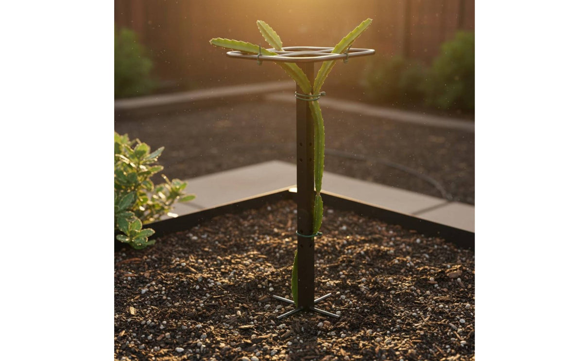 Dragon Fruit Climbing Frame Easy to Assemble Metal Plant Support Stand Rustproof & Weather Resistant Garden Trellis for Gardening Enthusiasts, Outdoor