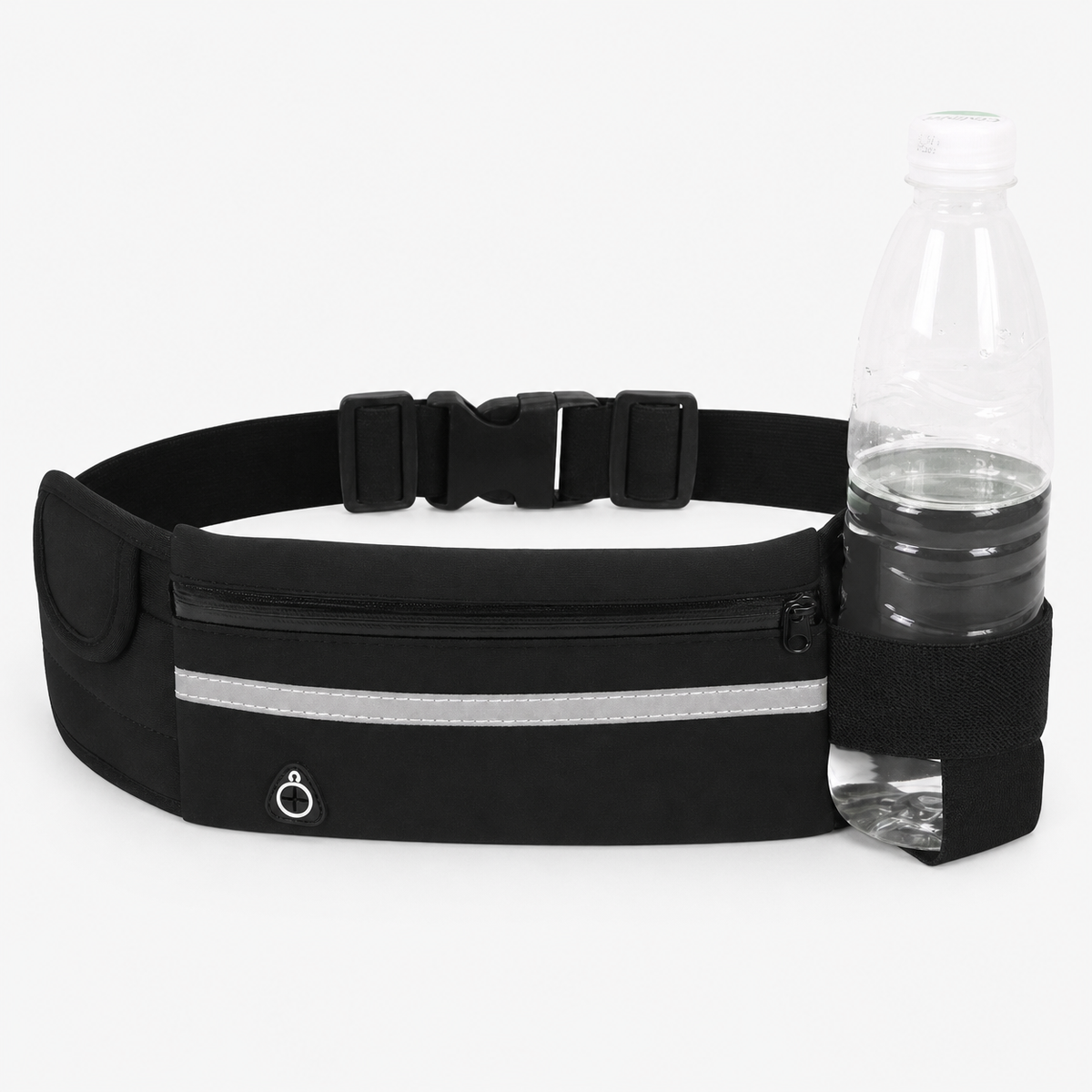 Running Hydration Belt with Water Bottle Pouch for Outdoor Activities, Anti-Theft Hidden Waist Pack for Men and Women, Marathon Sports Belt