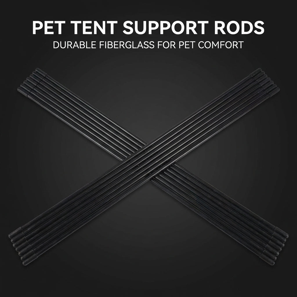 Plastic Dog Tent Support Rods, Pet Shelter Frame Poles, Replacement Canine Canopy Parts, Durable Animal House Accessories