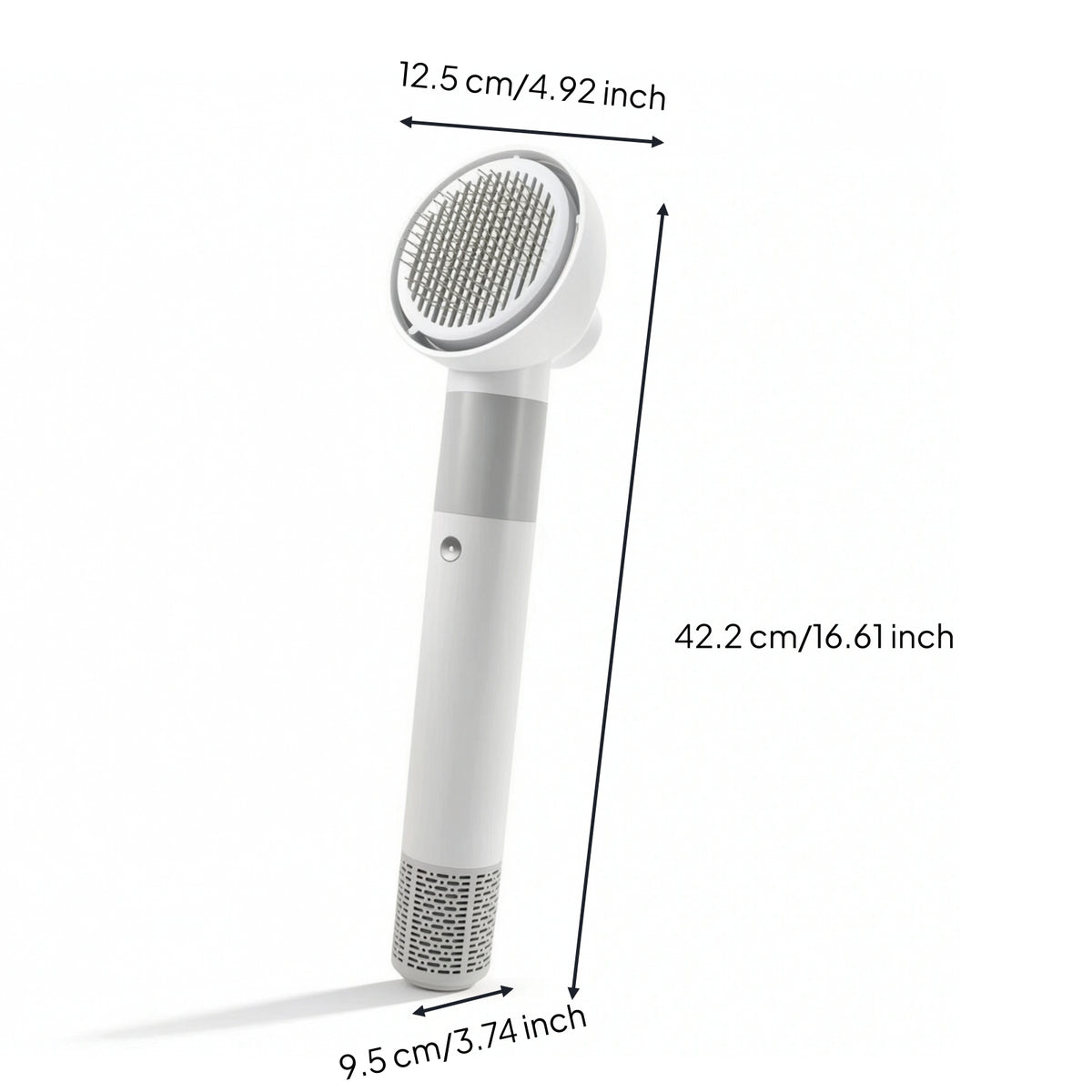 Pet Grooming Dryer Brush 2-in-1 Pet Dryer Brush Dog Grooming Blower 3-Speed Detangling for After Bath