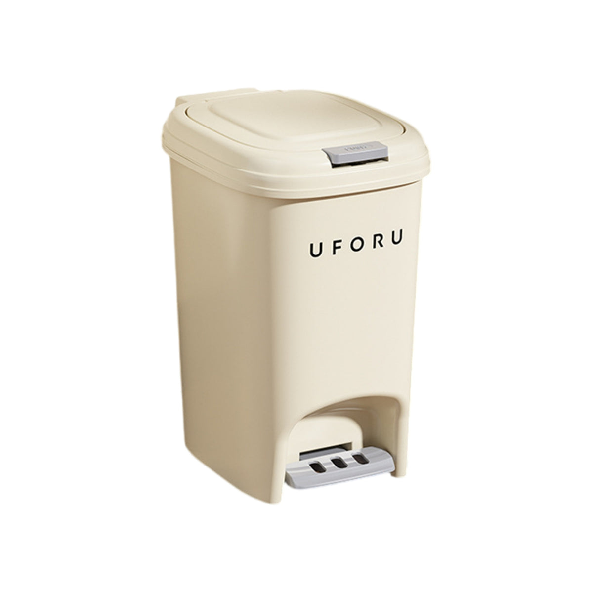 Step Pedal Trash Can Handseffortless Pedal Bin Rectangular for Office